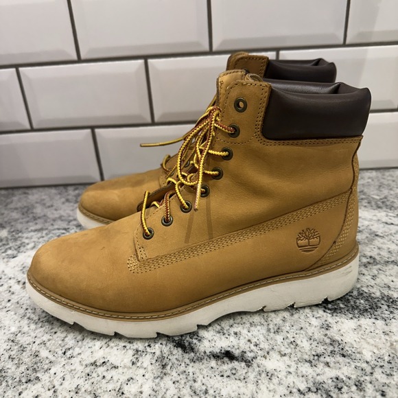 Timberland Sensorflex‎ Women's 7 Boots Wheat ReBOTL Leather Lace-Up Waterproof - Picture 3 of 11